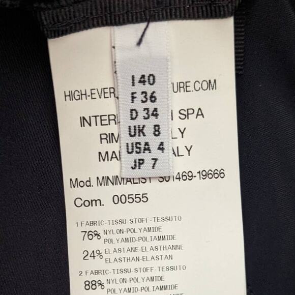 High Everyday Couture Minimalist Tech Hi-Waist Pant in Deep Navy Tech Rib Size 4 - Picture 10 of 11